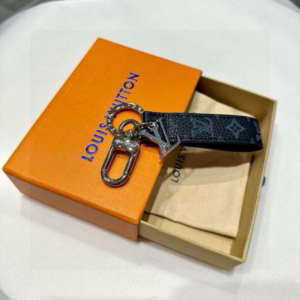 LV Monogram Leather Keychain