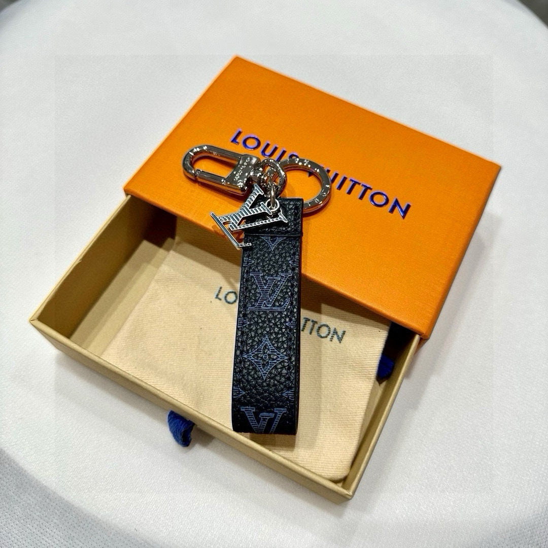LV Monogram Leather Keychain