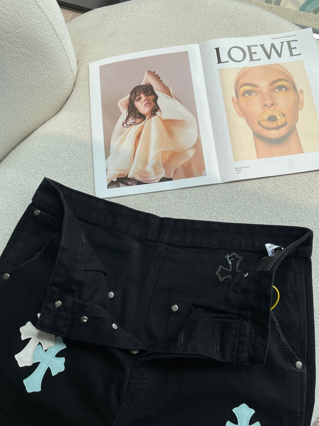 Chrome Heart Style Shorts