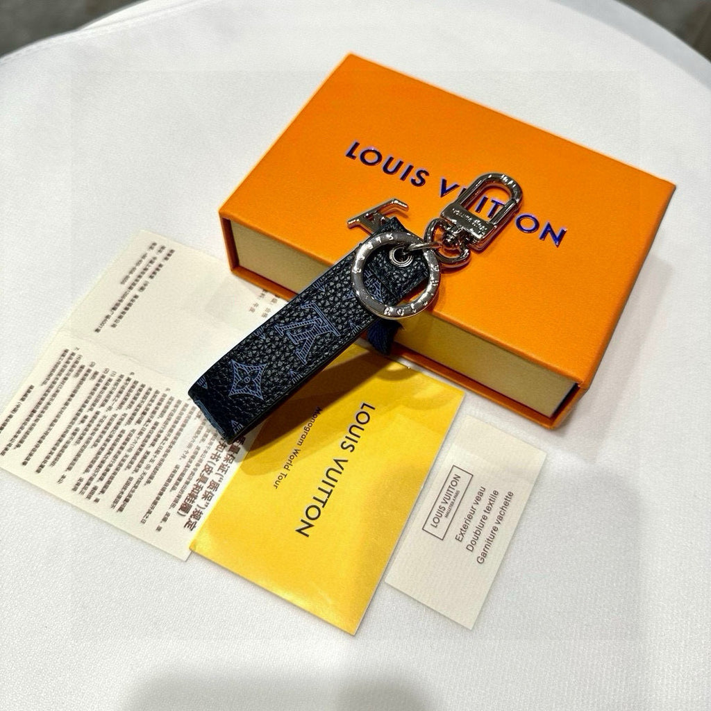 LV Monogram Leather Keychain