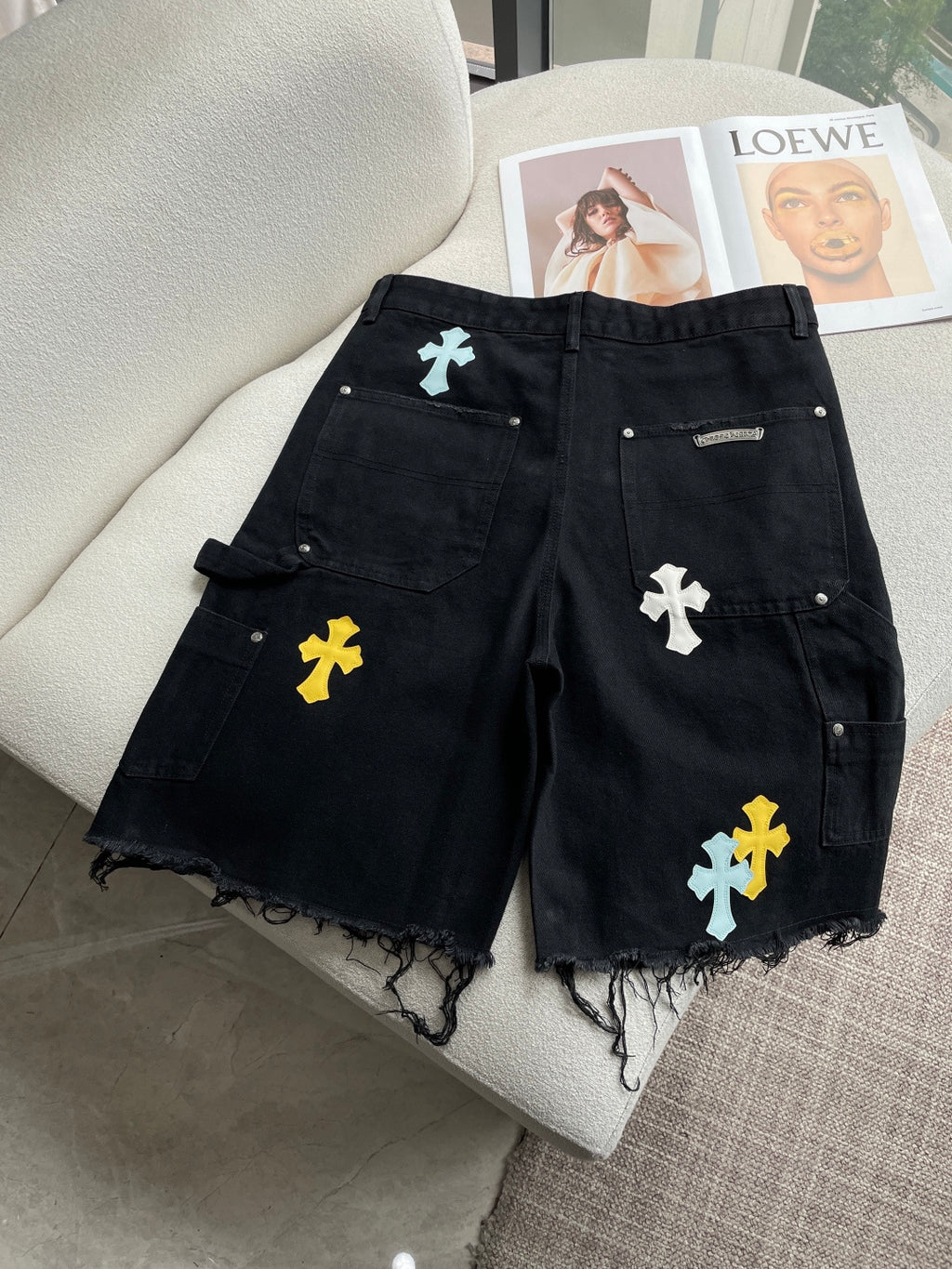 Chrome Heart Style Shorts