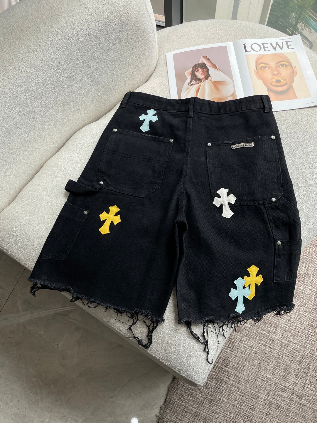 Chrome Heart Style Shorts