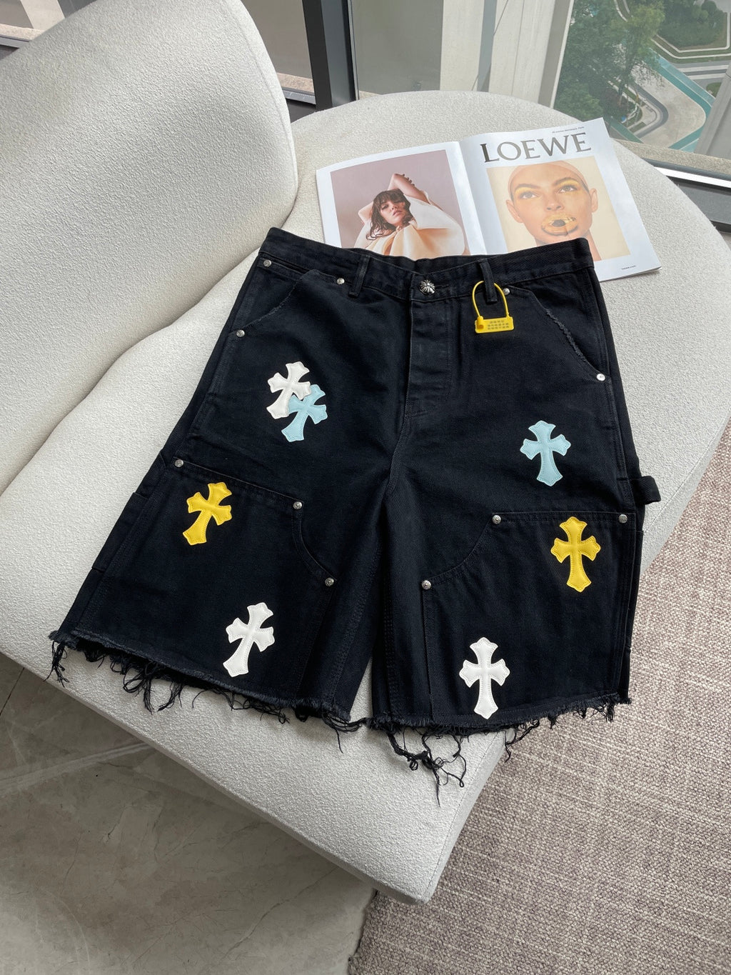 Chrome Heart Style Shorts