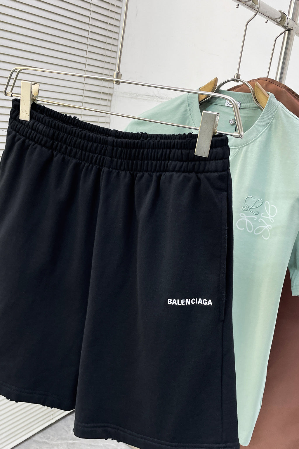 Balenciaga Black Lounge Shorts